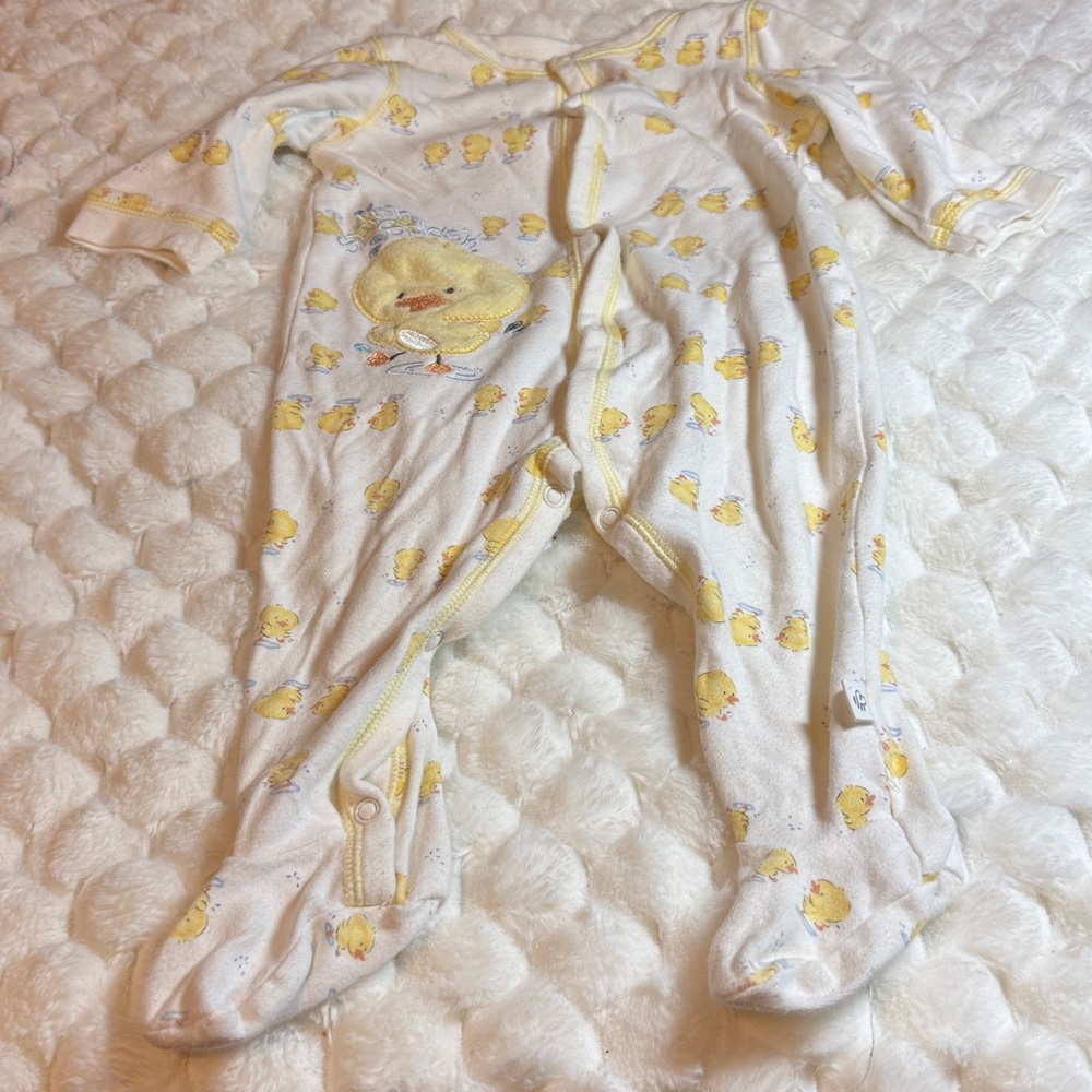 Adorable Yellow Duckling Baby Onesie